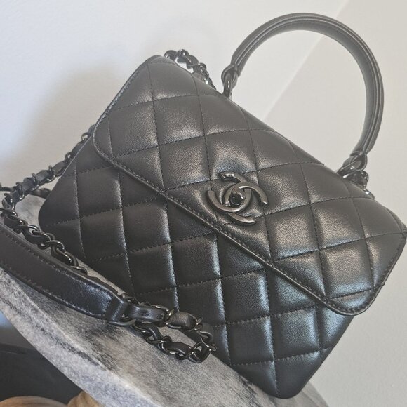 Chanel Trendy CC Small So Black Lambskin - Picture 2 of 5